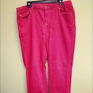 Michael Kors hot pink size 16w jeans